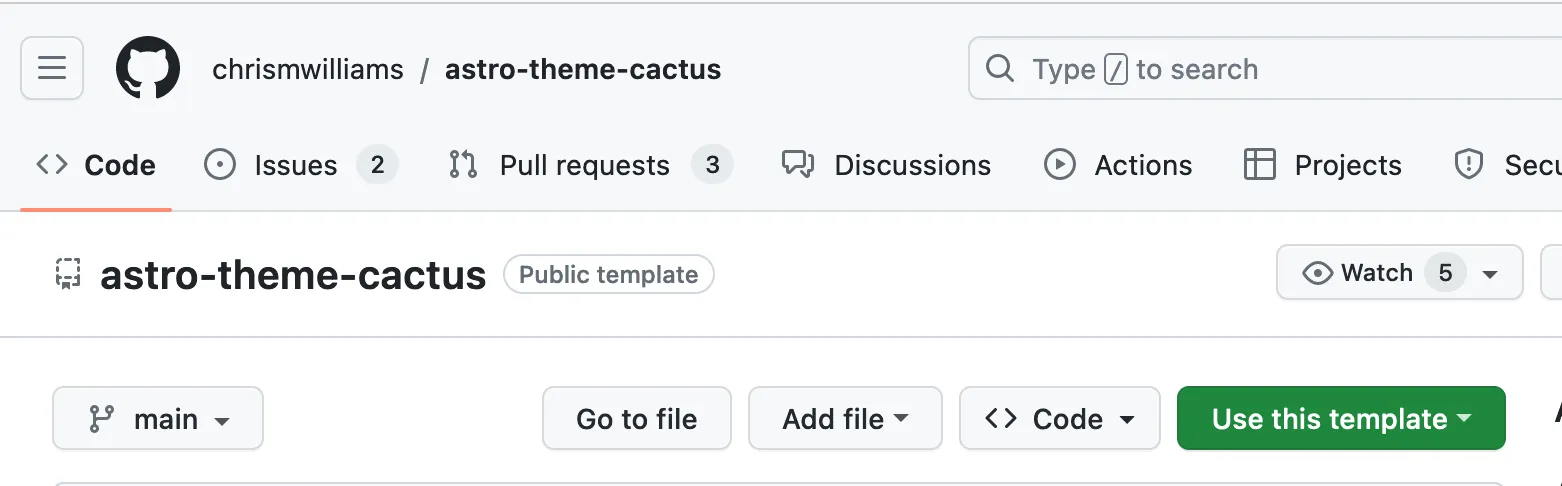 Use this template button